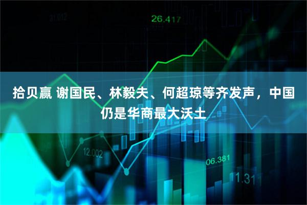 拾贝赢 谢国民、林毅夫、何超琼等齐发声，中国仍是华商最大沃土