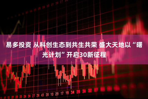 易多投资 从科创生态到共生共荣 盛大天地以“曙光计划”开启30新征程