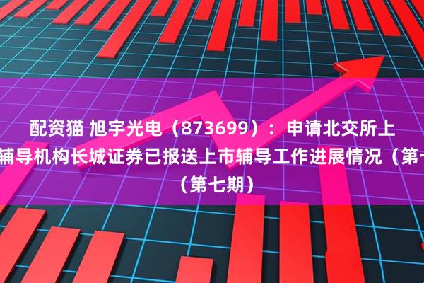 配资猫 旭宇光电（873699）：申请北交所上市，辅导机构长城证券已报送上市辅导工作进展情况（第七期）